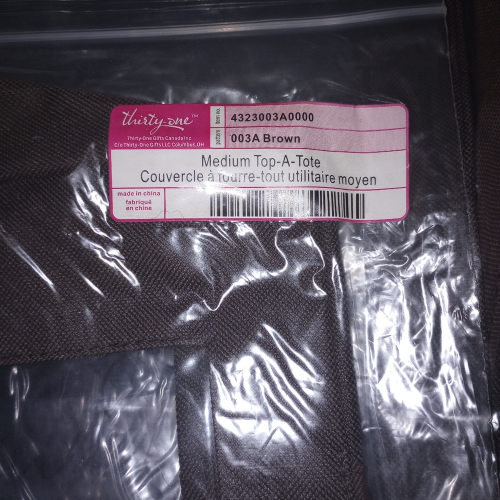 Thirty-One Medium Top-A-Tote in Dark Brown